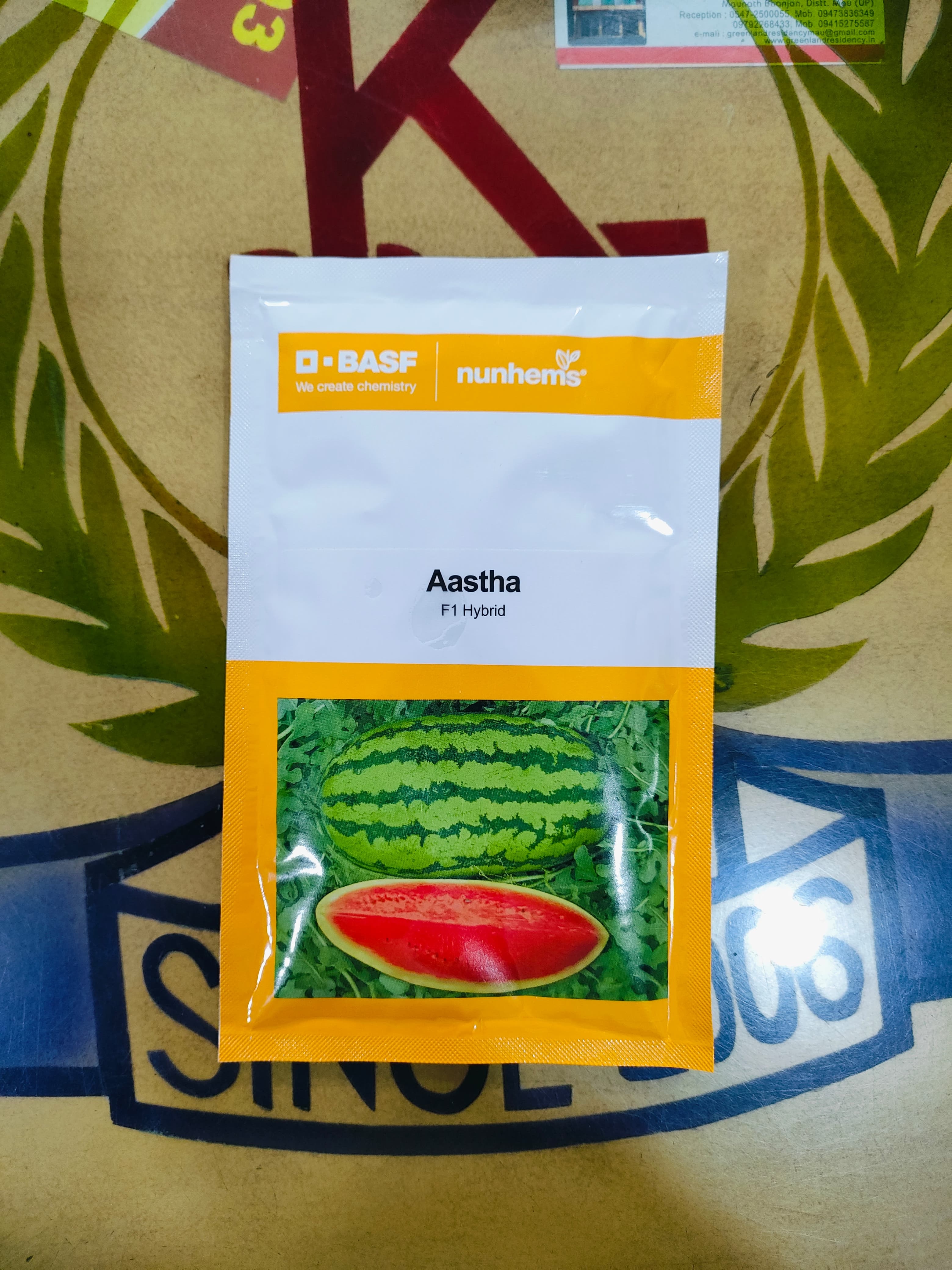 Aastha F1 BASF Nunhems | 47g ( 1000N ) | Hybrid Water Melon Seeds